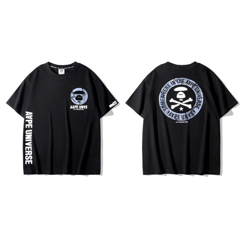 Aape Bape Round neck T-shirt-M-0058