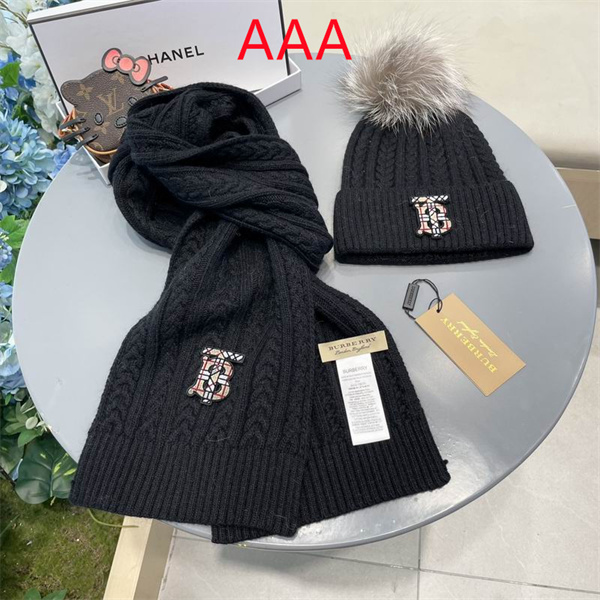 Burberry Hat and scarvf(AAA)-0011