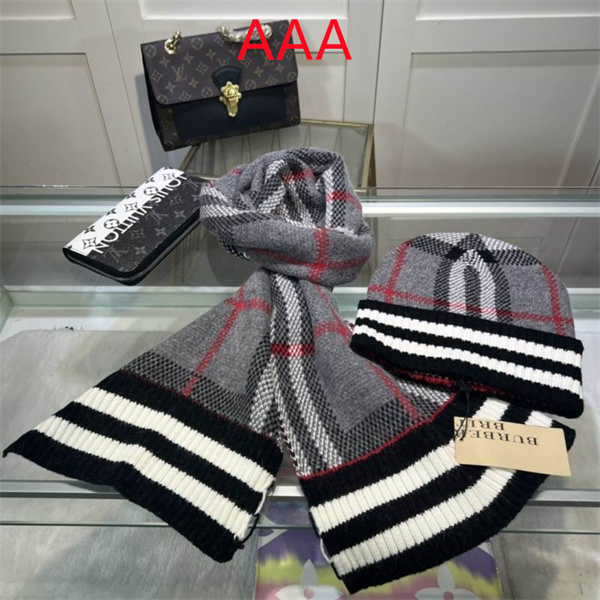 Burberry Hat and scarvf(AAA)-0006