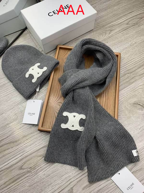 Celine Hat and scarvf(AAA)-0035