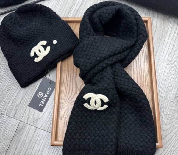 Chanel Hat and scarvf(AAA)-0345