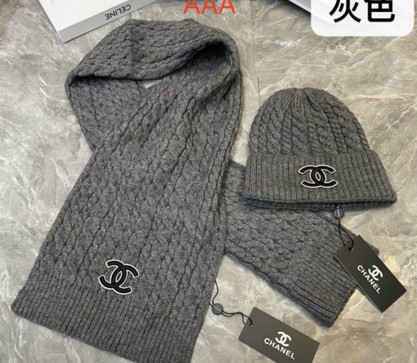 Chanel Hat and scarvf(AAA)-0463