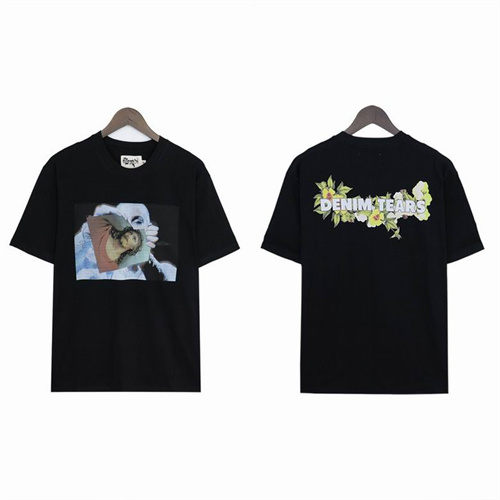 Denim Tears Round neck T-shirt-M-0023