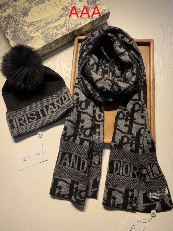 Dior Hat and scarvf(AAA)-0001