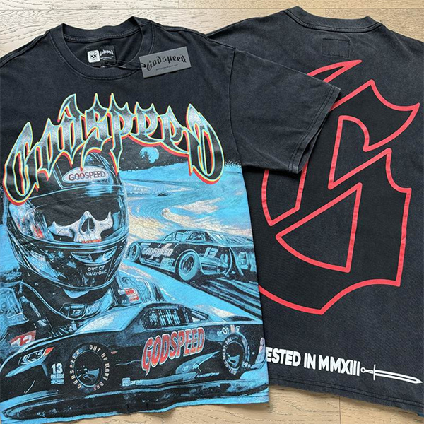 Godspeed neck T-shirt-M-0120