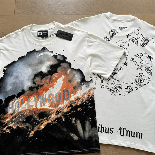 Godspeed neck T-shirt-M-0135