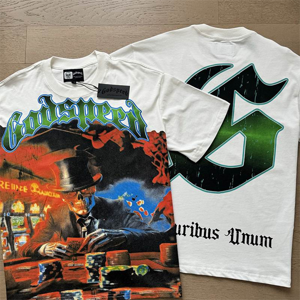 Godspeed neck T-shirt-M-0142