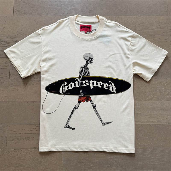 Godspeed neck T-shirt-M-0152