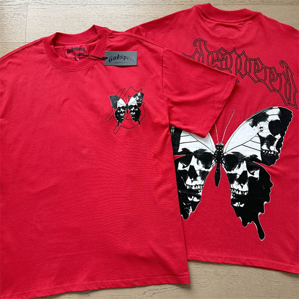 Godspeed neck T-shirt-M-0154