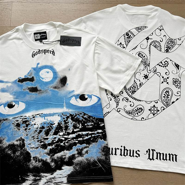 Godspeed neck T-shirt-M-0156