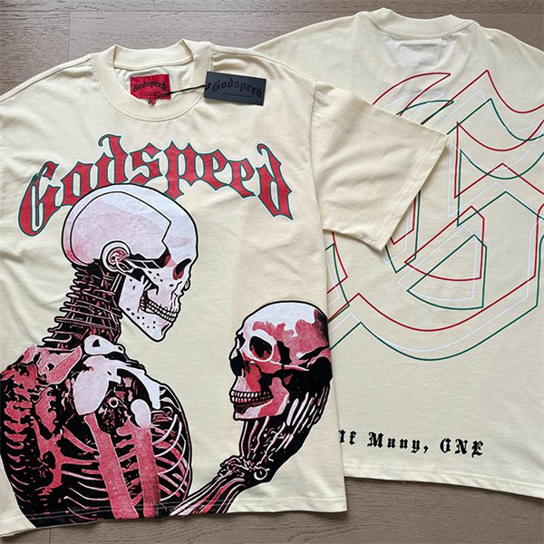 Godspeed neck T-shirt-M-0172