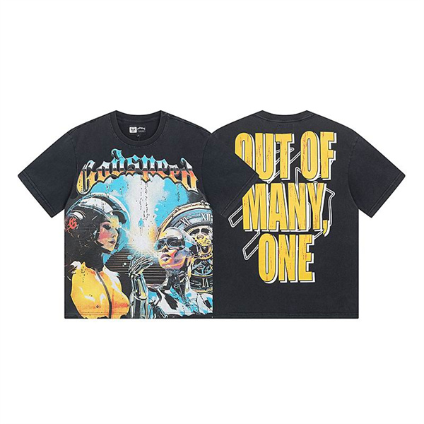 Godspeed neck T-shirt-M-0002