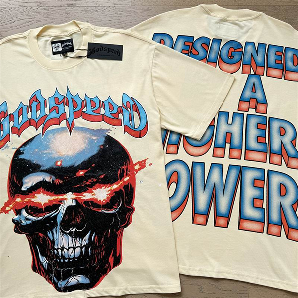 Godspeed neck T-shirt-M-0200