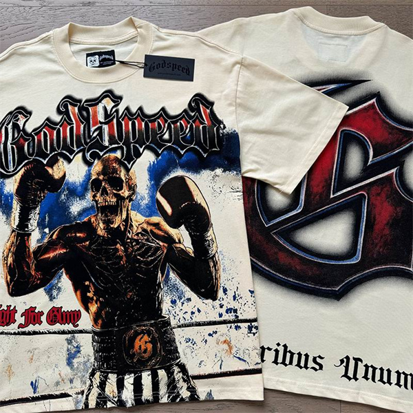 Godspeed neck T-shirt-M-0218