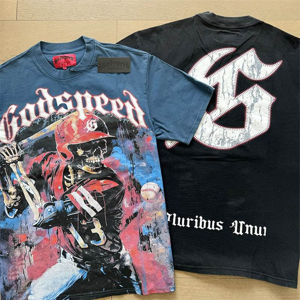 Godspeed neck T-shirt-M-0023