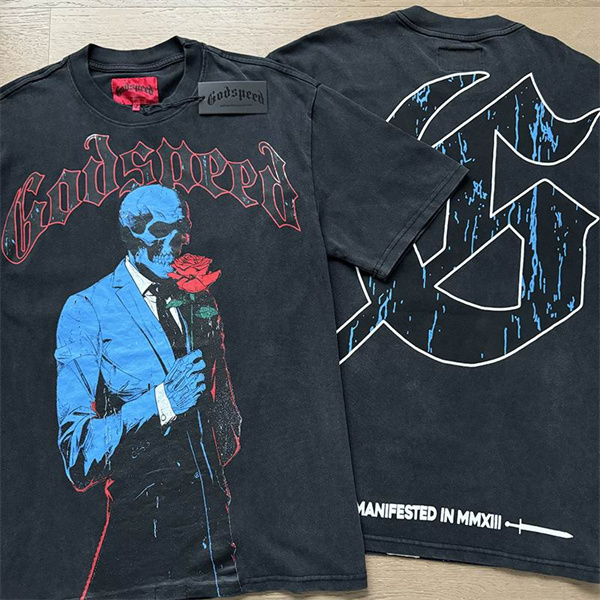 Godspeed neck T-shirt-M-0033