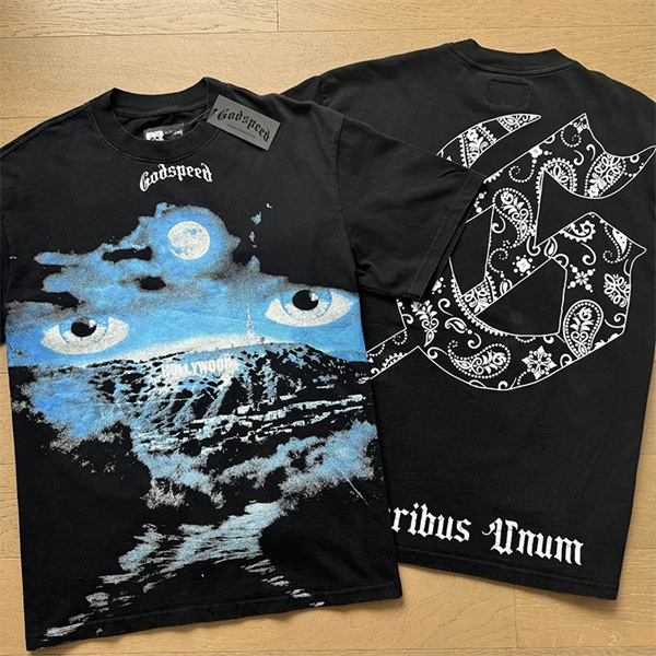 Godspeed neck T-shirt-M-0034