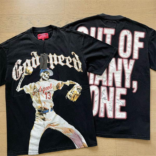 Godspeed neck T-shirt-M-0005