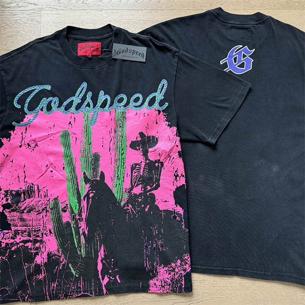 Godspeed neck T-shirt-M-0053