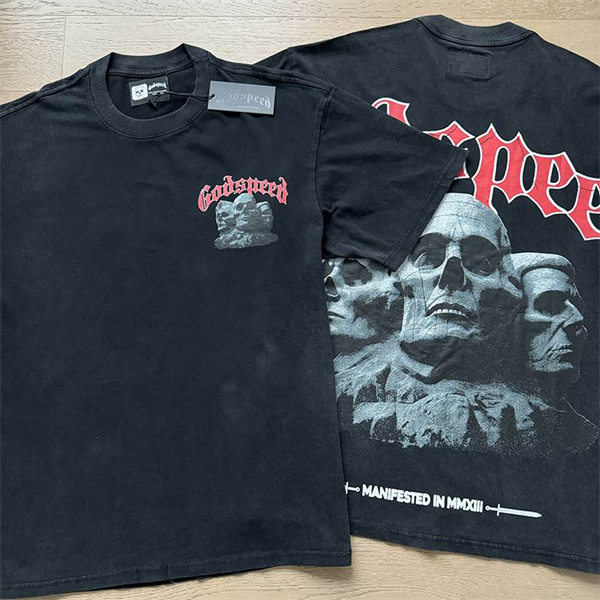 Godspeed neck T-shirt-M-0054