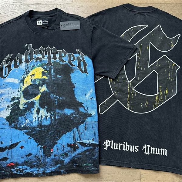 Godspeed neck T-shirt-M-0072