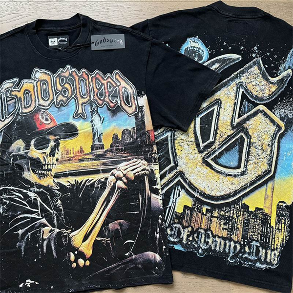 Godspeed neck T-shirt-M-0094