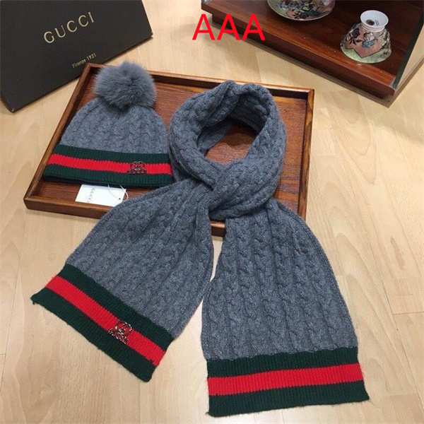 Gucci Hat and scarvf(AAA)-0043