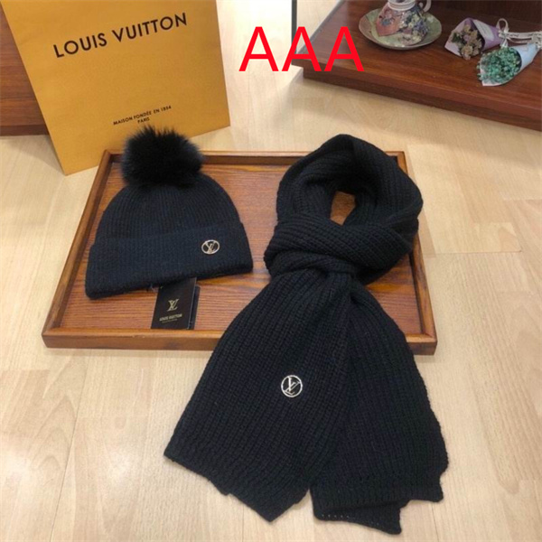 LV Hat and scarvf(AAA)-0023