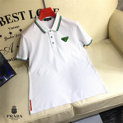 Prada Lapel T-shirts-M-025