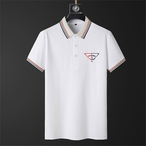Prada Lapel T-shirts-M-009