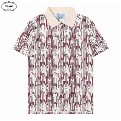 Prada Lapel T-shirts-M-056