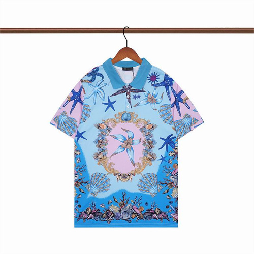 Versace Lapel T-shirts-M-043